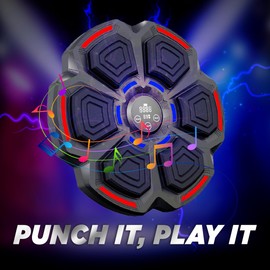 BeriKeri Music Boxing Machine with 9 Modes - Premium Quality Wall Mounted Smart Boxing Machine for Adults - Indoor Electronic Punching Target Equipment for Home & Gym