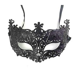 Allsorts® Venetian Black Filigree Masquerade Ball Mask Party Fancy Dress Christmas