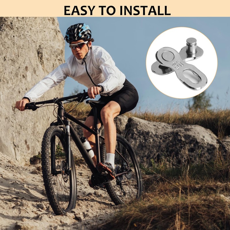 Joynine 12 Speed Bicycle Chain Connectors - 2 Pairs Stainless