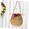 Levemolo Hanging Vegetable Basket Bohemia Style Woven Basket Wall Hanging