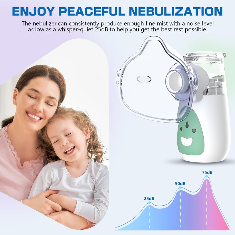 UHOUSEST UHOUSEST Nebuliser Machine for Adults & Kids, Portable Nebuliser