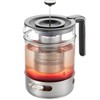 GEFU Teekanne T-PREP 1.500 ml mit Stövchen | Borosilikatglas &