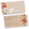 Letter Paper Set Christmas Landidyle 25 Sets with Window Envelopes
