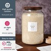 CZSZYGHBAO 2 PCS Large Glass Jar with Airtight Lid, Glass