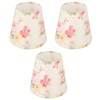 Cloth Lamp Shade Flower Pattern Clip On Bulb Lampshade for