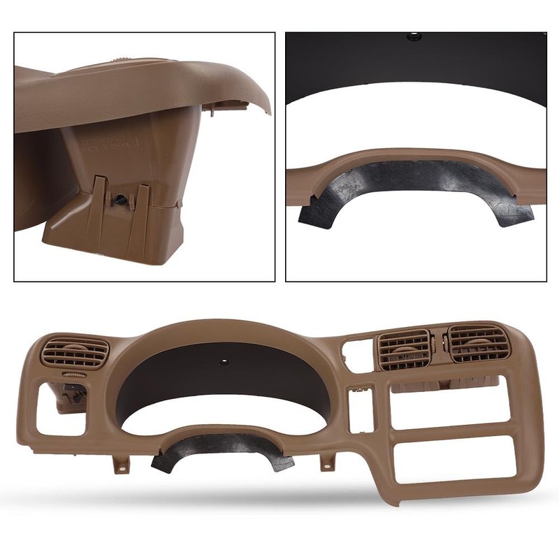 DOTCOM Dash Trim Bezel Cover Single Din Beige Compatible with