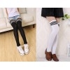 Calcetas Largas Blanca /negra Moda Japonesa Kawaii Unitalla