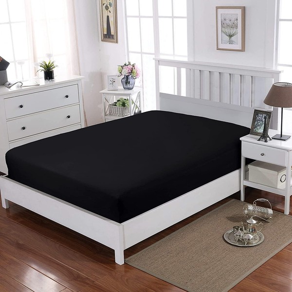 Egyptian Cotton 30cm Extra Deep Fitted Sheet T-200 Thread Count