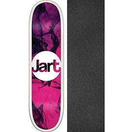 Jart Skateboards Tie Dye Skateboard Deck - 7.87" x 31.6" with Jessup Black Griptape - Bundle of 2 Items