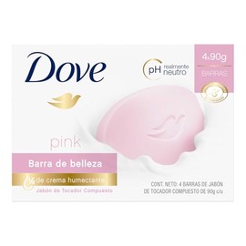 Dove Jabón en Barra Pink 4 x 90g