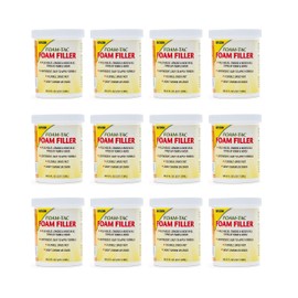 Beacon Foam-Tac Clear Foam Filler Paste, 8-Ounce, 12-Pack
