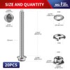 M10 x 60mm Flanged Hex Head Bolts, Nuts, Flat &