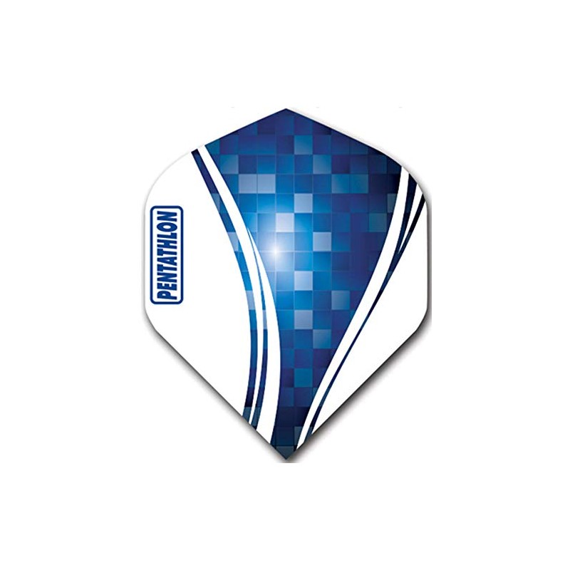 abcdarts Unisex Adult Pentathlon Wave Dart Flights, Blue, Classic EU