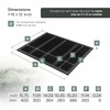 Vent Systems 16'' x 12'' Inch (Overall Dimensions) - Black