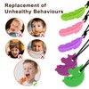 AWSOLAR 5 Pcs Sensory Chew Necklaces, Chew Necklace Sensory Chew