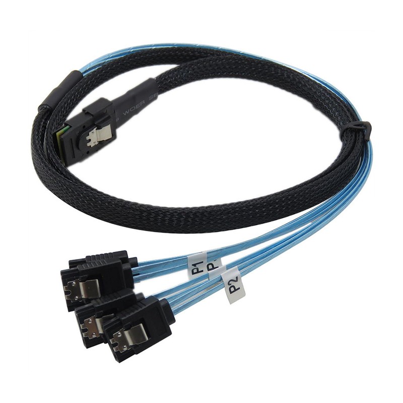 Internal Mini SAS 36pin SFF8087 with W/Latch, 7pin SATA Female