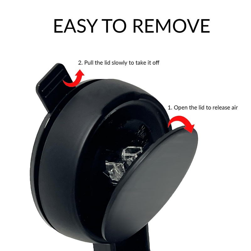Suction Cup Shower Head Holder, 5 Positions Adjustable Adhesive Showerhead