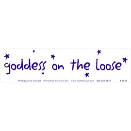 Northern Sun Goddess On The Loose - Magnetic Bumper Sticker/Decal Magnet (11" X 3")