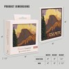 Yosemite National Park, California, Half Dome (Absorbent Ceramic Coasters Set
