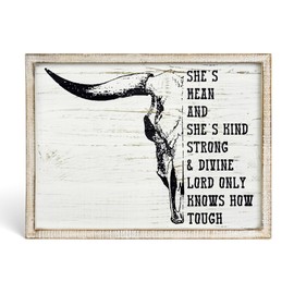 Putuo Decor Bohemian Western Wall Decor, Artistic Cowboy Prints, Square Wall Pediments for Living Room and Hallway (Cactus)