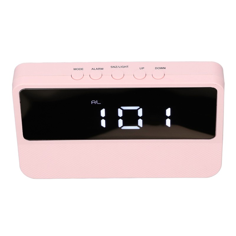 LED Mirror Alarm Clock 2 Levels Brightness Digital Alarm Clock