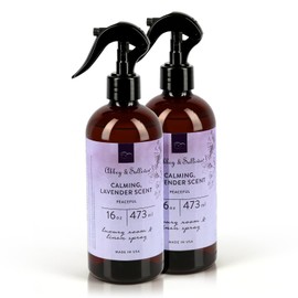 Abbey & Sullivan Linen Spray, Peaceful Lavender, Fabric Freshener and Fragrance Room Spray, Pack of 2, 16 oz