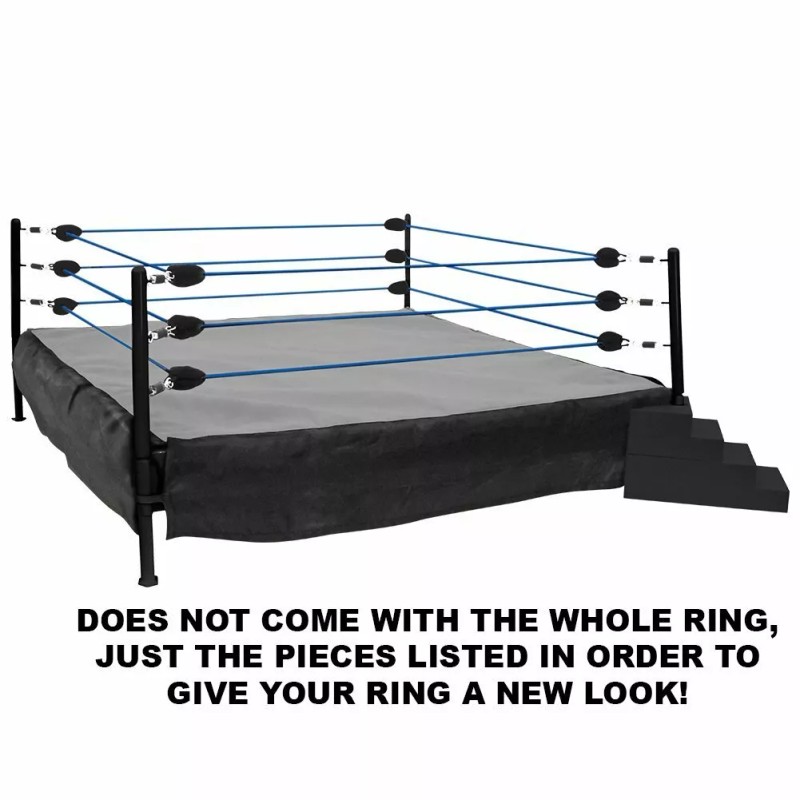 Figures Toy Company Wrestling Ring Conversion Kit: Deal 6 (Black