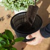 Hydroponic Mesh Net Pots, 6 Pieces, Black Plastic Garden Baskets