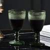 Bandesun Wine Glasses Set of 6 - Vintage Beads Goblet