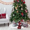 HOWAF Christmas Tree Blanket White Plush Christmas Tree Skirt 90