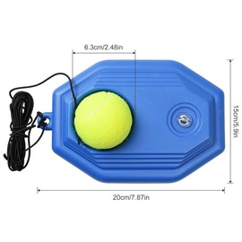 Doukesh Tennis Trainer, Collection Tennis Trainer, Tennis Trainer Set Trainer, Tennis Trainer with 3 Tennis Balls, for Self-Study Practice Tennis Ball Training Tool, Tennis Baseboard
