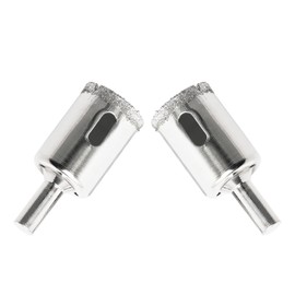 Ohamtes 2Pcs cutting diameter 25mm(1") diamond drill bits, hollow drill bits, hole saw diamond bits, suitable for opening holes in glass, ceramics, marble and other materials