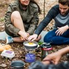 Portable Camping Stove Burner, Mini Backpacking Hiking Stove Burner Ultralight