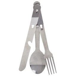 PMS International Stainless Steel 3 Piece Cutlery Set - Summit Camping / Outdoor Eating / Drinking Gear