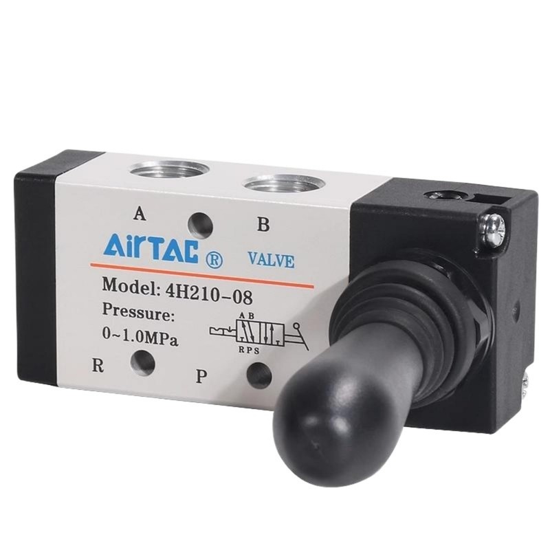 Hand Lever Valve AirTAC 4H210-08 1/4"PT 5/2 Way Manual Control