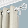 KAMANINA White Curtain Rod 32 to 58 inch (2.6-4.8ft), 1