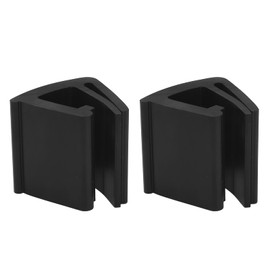 Aramox 2pcs Rubber Auto Club Car Windshield Retaining Clips Cart Windshield Mounting Clips Replacement for EZGO Club Car Black 1020058‑01