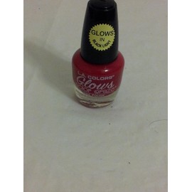 L.A colors color craze glows nail polish cnp189 radio active red glows in black light