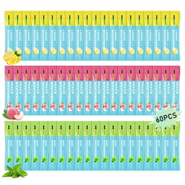 3 Flavors Mini Mouthwash Travel Size, Portable Individual Travel Mouth Wash for Fresh Breath, Refreshing Long Lasting Gentle Oral Care Mouthwash Packs(Pack of 60)