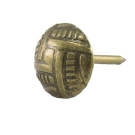 Decotacks® Woven Upholstery Nails/Tacks 7/16" - 100 Pcs [Antique Brass Finish] DX5511AB