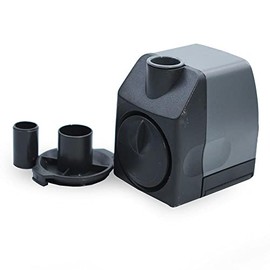 Multifunction 178 GPH Submersible Water Pump, 8.3W Ultra Quiet Durable for Aquarium Fish Tank, Fountian, Pond, Hydroponics, Terrarium Black | Freshwater & Saltwater