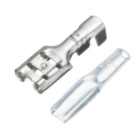 KSOPUERT 270pcs Male and Female Quick Splice Wire Crimp Spade Terminals, Block Connector 2.8mm, 4.8mm, 6.3mm with Insulation Sleeve