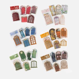 Aesthetic Scrapbook Paper 90Pcs,Scrapbook Cutouts Vintage Garden Door for Junk Journal Supplies,Scrapbooking Materials for Bullet Journal,Card Making,DIY Craft Album Planners Scrapbook Embellishments