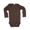 Cosilana, Baby Bodysuit Long Sleeve, 70% Wool, 30% Silk (Brown,
