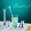 4 Pcs Glass Cocktail Shaker, 14 oz Martini Glass Shaker