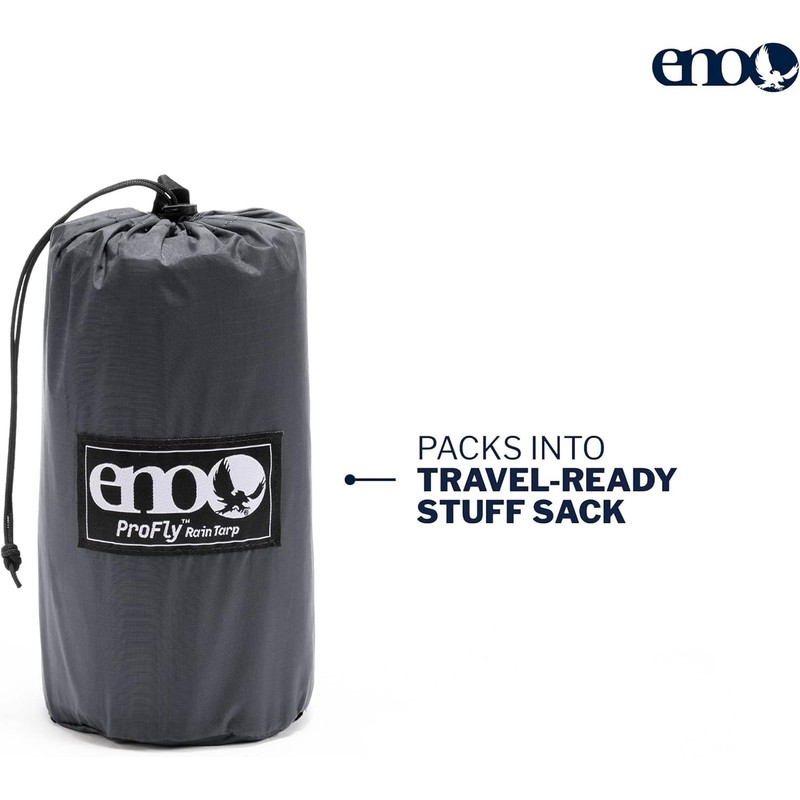 ENO Profly Rain Tarp Grey 70 Denier Rip Stop Nylon