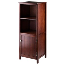 Oakestry Brooke Jelly Cupboard Storage Organization Antique Walnut Classic Storage Solution for Home Ideal for Organizing Kitchen Essential Living Room Decor or Bedroom Solid Wood Construction
