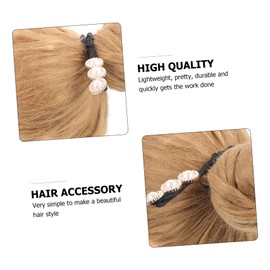 FOMIYES Pcs Pearl Hair Bun Maker Women's Hairstyle Tool Diy Bun Accessories for Daily Sports Beach Team Clubbing