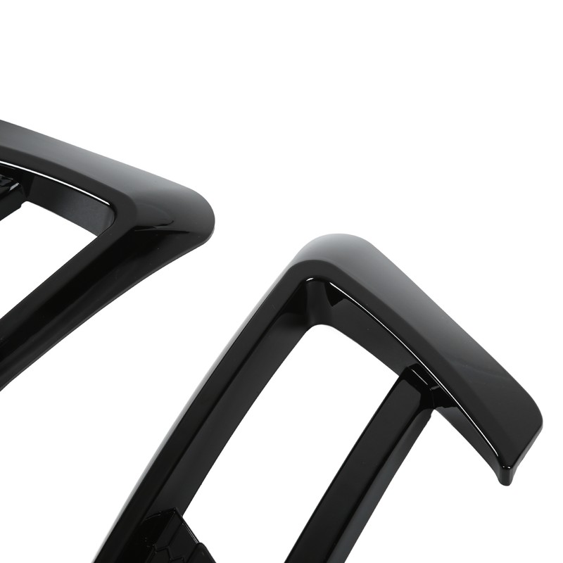 Glossy Black Front Fog Lamp Eyebrow Eyelid Cover Trim Replacement