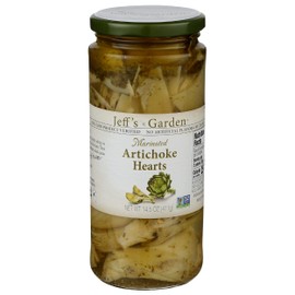 Jeff's Garden Marinated Artichoke Hearts, Gluten Free & Non-GMO, 14.5 Oz (Pack of 6)